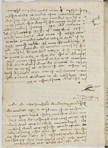 Codice sul volo degli uccelli, c. 1505-06, manoscritto su carta, cc. 18, foglio 9 verso